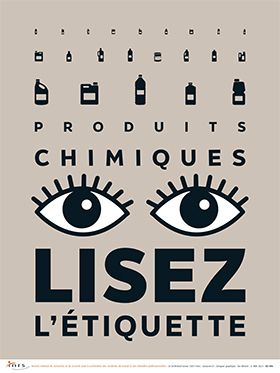 Produits chimiques, lisez l\'étiquette (yeux)