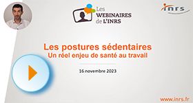 Webinaire - Les postures sédentaires, un réel enjeu de santé au travail