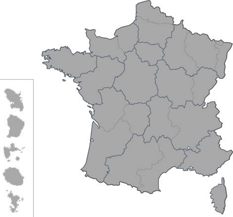 Carte des régions françaises