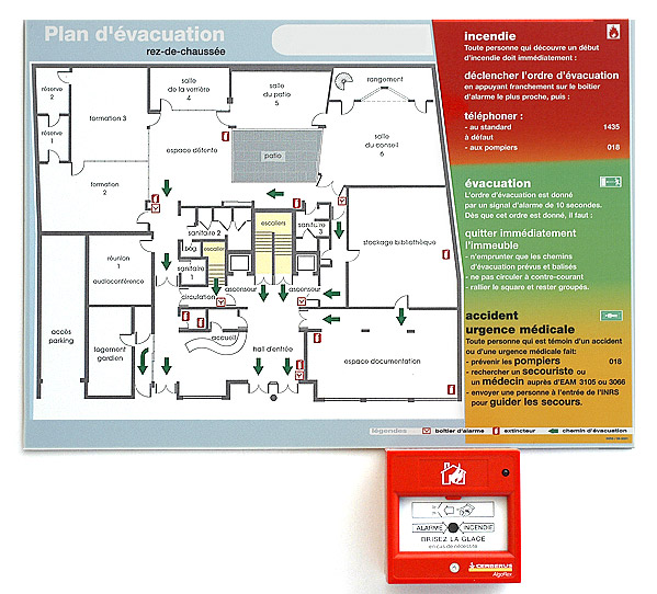 Plan de secours/d’évacuation 