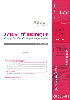 Couverture du bulletin d’actualité juridique