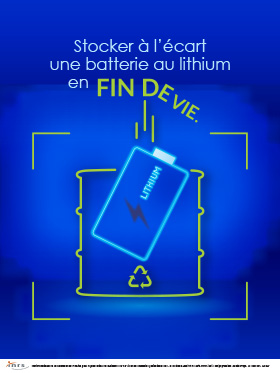 Stocker à l'écart une batterie au lithium en fin de vie