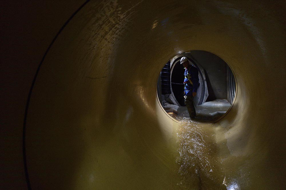 Visite d’une portion de réseau d'eau lors d’une formation