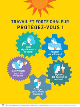 Travail et forte chaleur, protégez-vous !