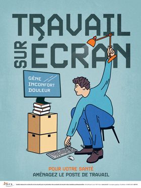 Travail sur écran : Pour votre santé aménagez le poste de travail